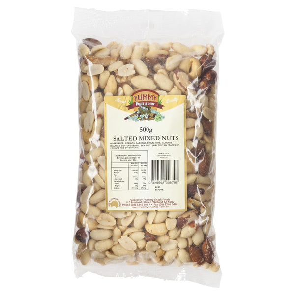 Yummy Mixed Nuts Salted 500g , Grocery-Nuts - HFM, Harris Farm Markets
 - 1