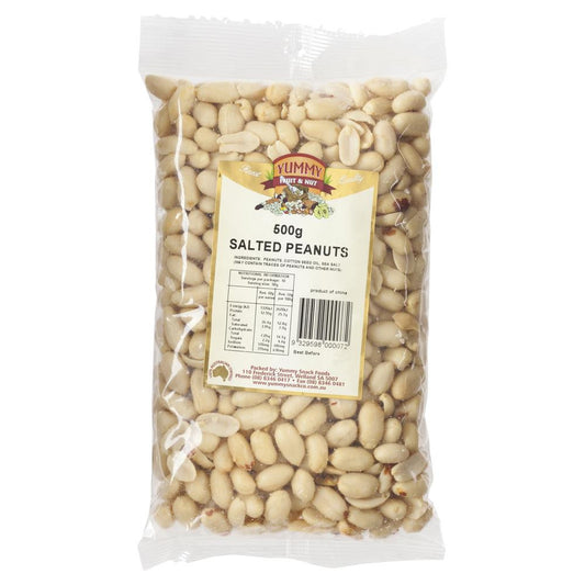 Yummy Peanuts Salted 500g , Grocery-Nuts - HFM, Harris Farm Markets
 - 1