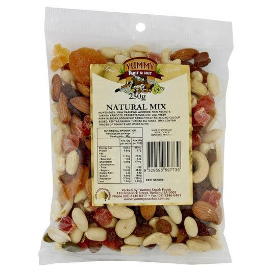 Yummy Natural Mix 250g , Grocery-Nuts - HFM, Harris Farm Markets

