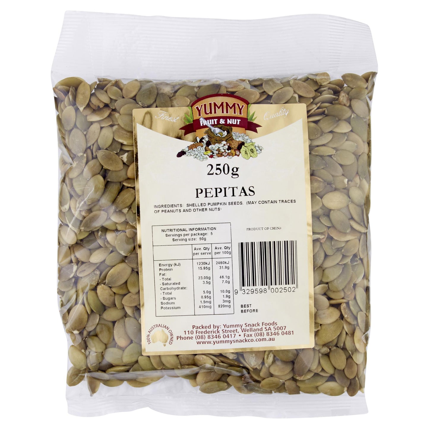 Yummy Pepitas 250g , Grocery-Nuts - HFM, Harris Farm Markets
