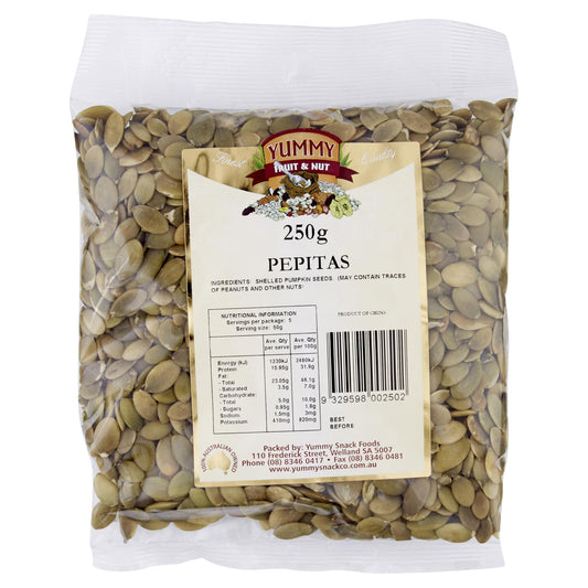 Yummy Pepitas 250g , Grocery-Nuts - HFM, Harris Farm Markets
