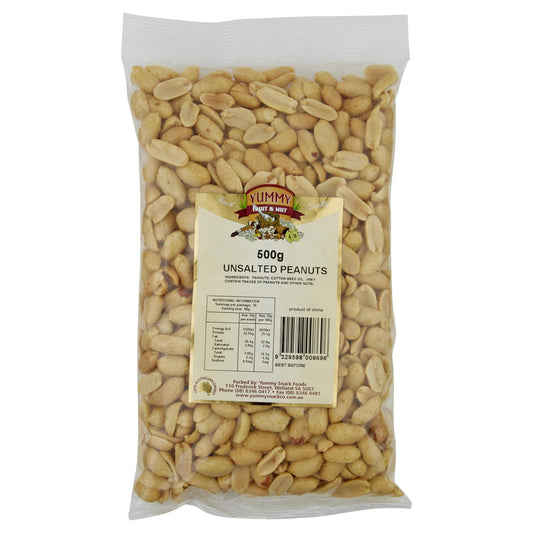 Yummy Peanuts Unsalted 500g , Grocery-Nuts - HFM, Harris Farm Markets
