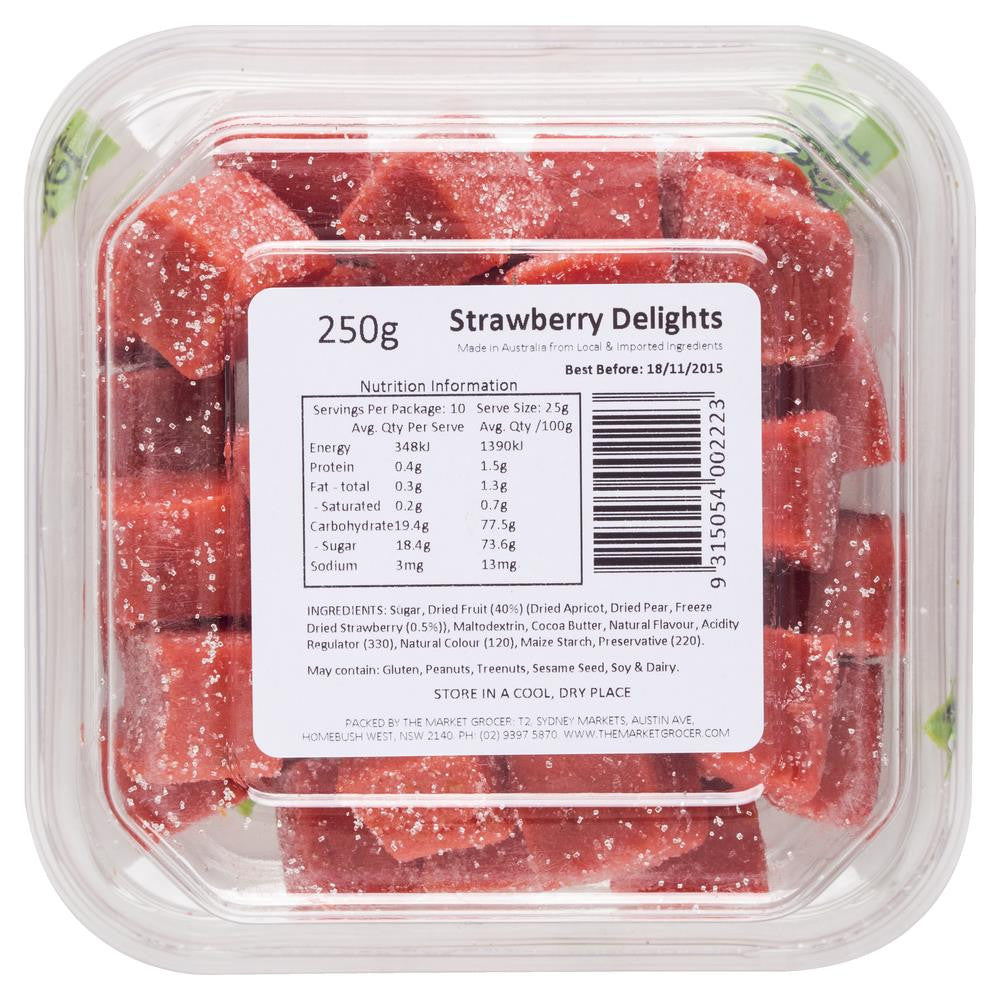 The Market Grocer Strawberry Delights 250g , Grocery-Confection - HFM, Harris Farm Markets
 - 3