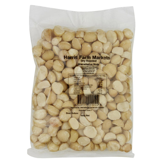 Harris Farm Macadamias Dry Roasted 400g , Grocery-Nuts - HFM, Harris Farm Markets
