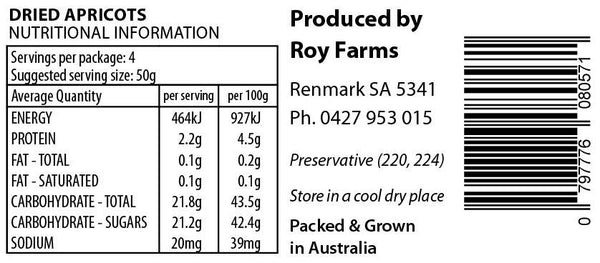 Roy Farms - Dried Apricots | Harris Farm Online