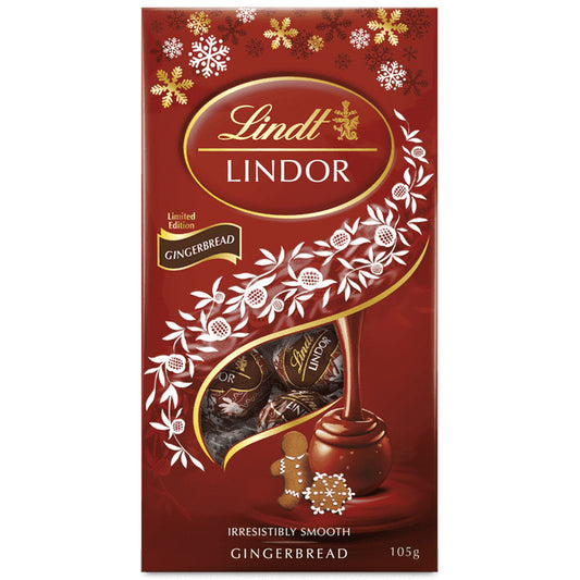 Lindt Lindor Milk Chocolate Gingerbread Bag | Harris Farm Online