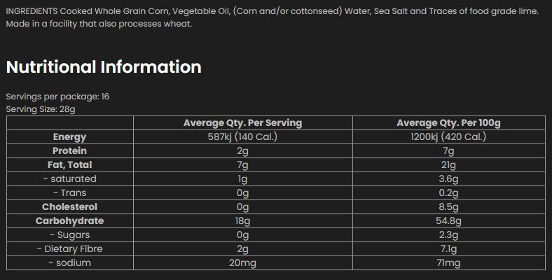 La Banderita Mexican Corn Chips | Harris Farm Online