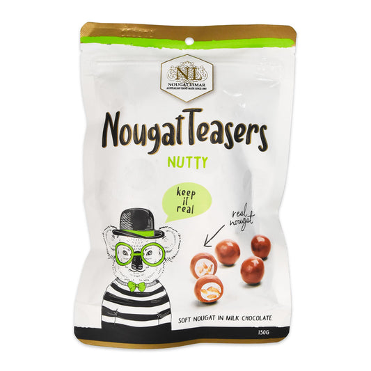 Nougat Limar Nutty Nougat Teasers Milk Chocolate 150g | Harris Farm Online