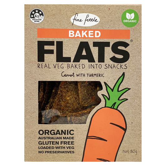 Fine Fettle Flats Carrot with Turmeric 80g