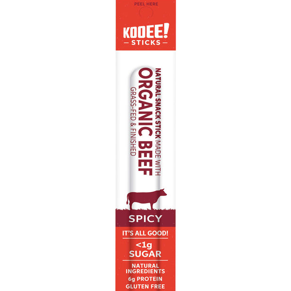 Kooee Organic Grass Fed Beef Stick Spicy | Harris Farm Online