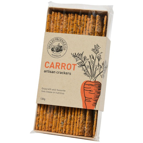 Valley Produce Co Carrot Artisan Crackers | Harris Farm Online