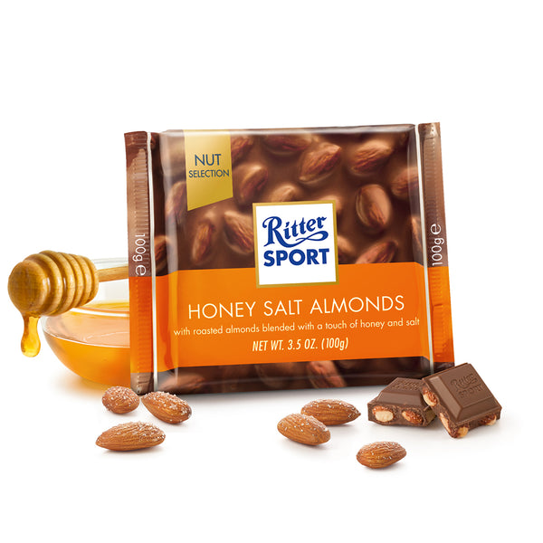 Ritter Sport Honey Salt Almond Milk Chocolate | Harris Farm Online