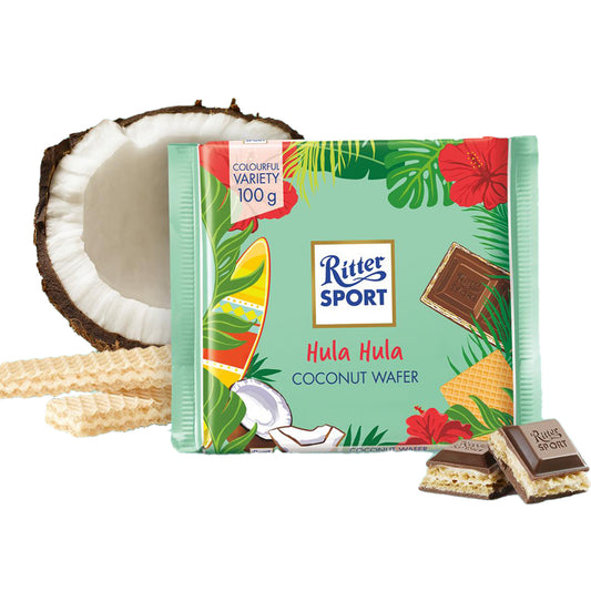 Ritter Sport Coconut Wafer Milk Chocolate | Harris Farm Online