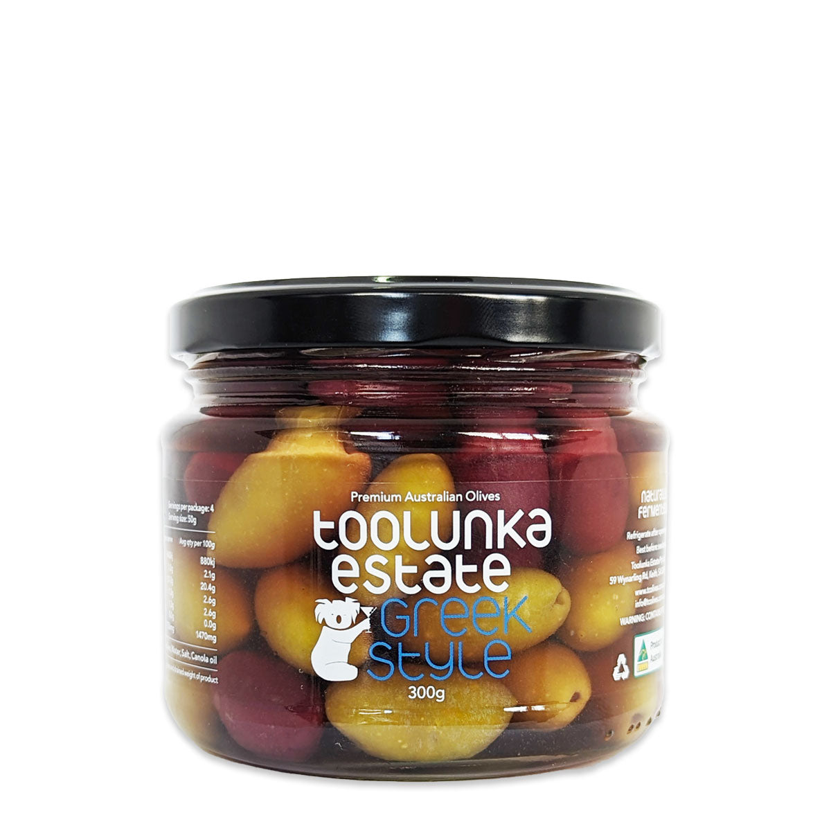 Toolunka Greek Style Olives 300g | Harris Farm Online