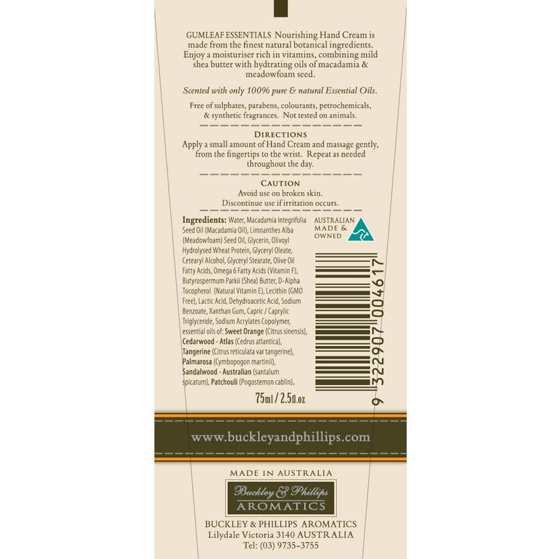 Gumleaf Essentials Soothing Hand Cream 75ml