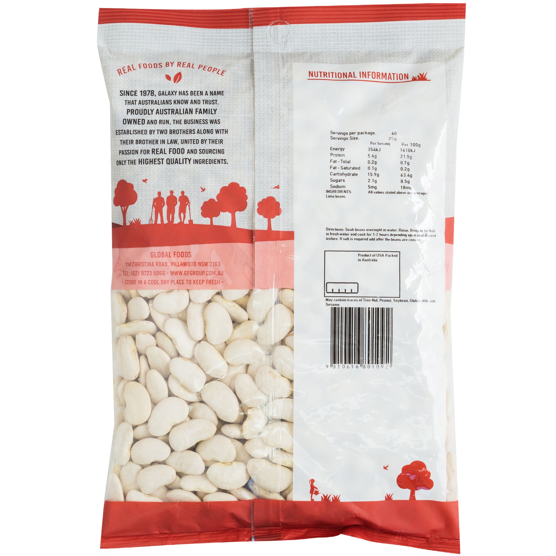 Galaxy Lima Beans | Harris Farm Online