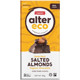 Alter Eco Organic Deep Dark Salted Almonds Chocolate | Harris Farm Online