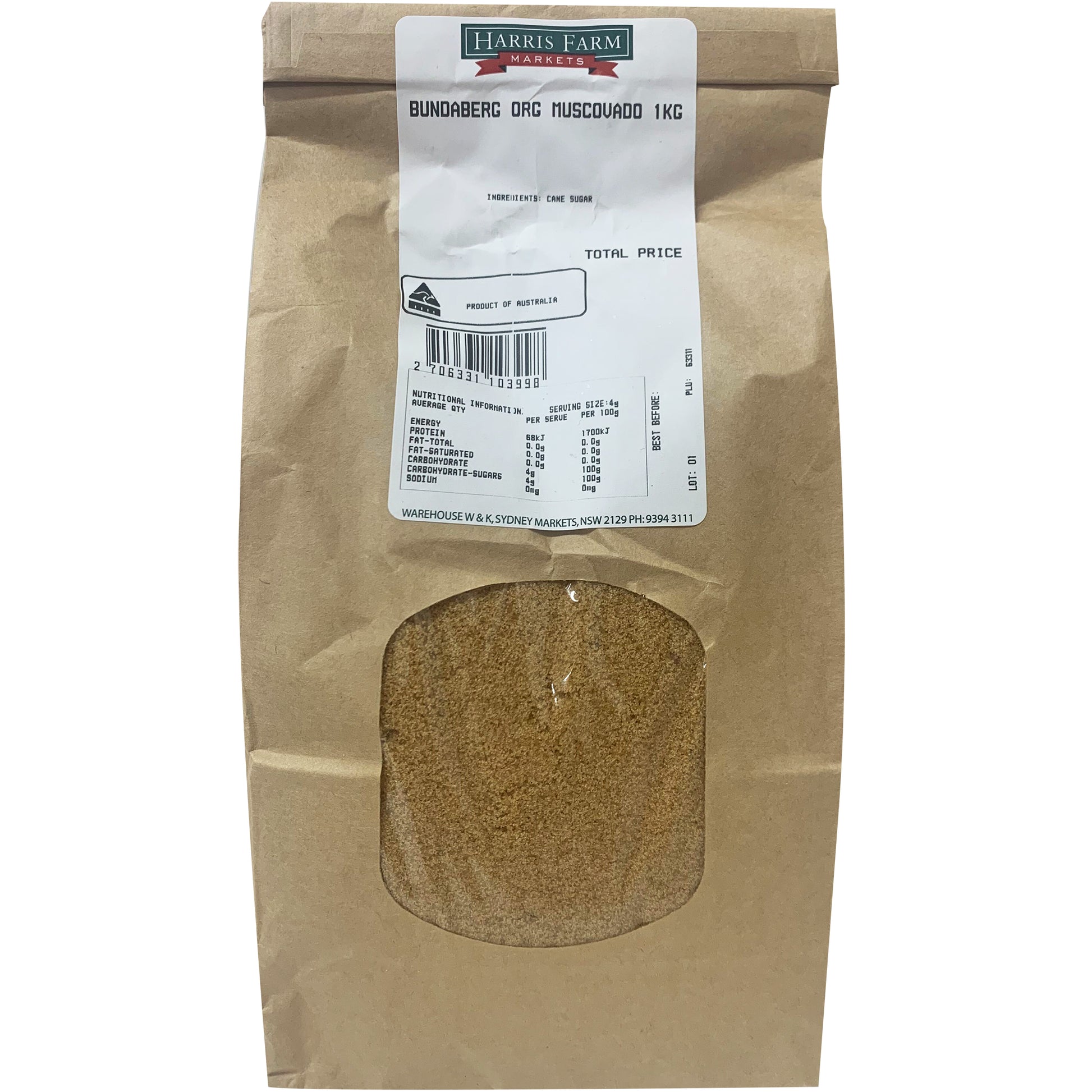 Bundaberg - Sugar - Organic Muscovado Sugar | Harris Farm Online