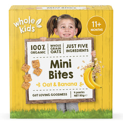 Whole Kids Organic Mini Bites Oat and Banana | Harris Farm Online