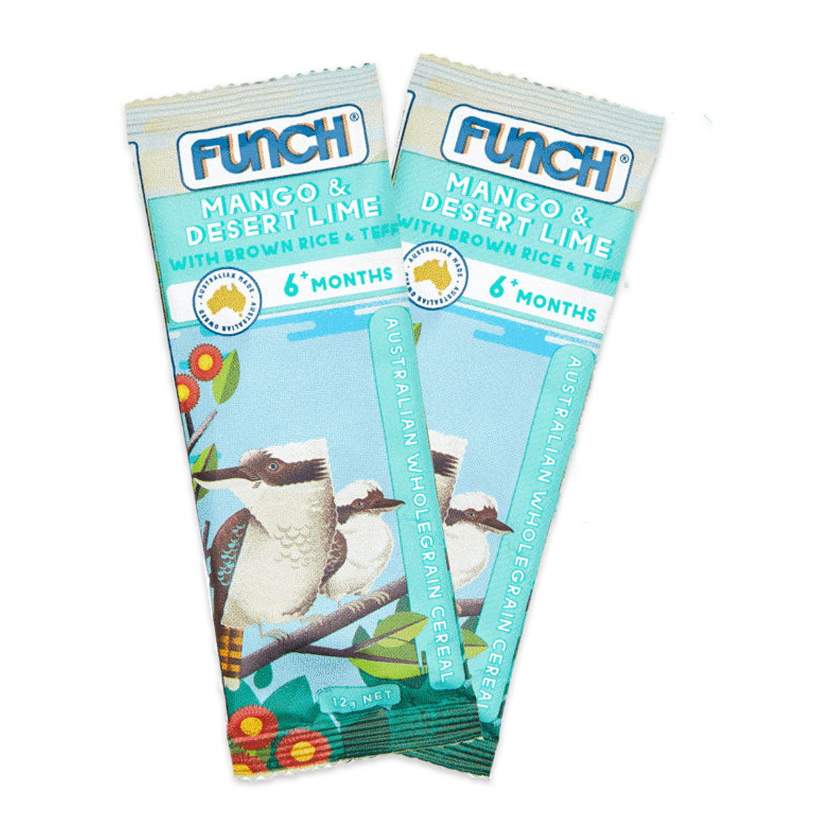Funch Australian wholegrain Baby Cereals Mango and Desert lime 6+ Months 12g | Harris Farm Online