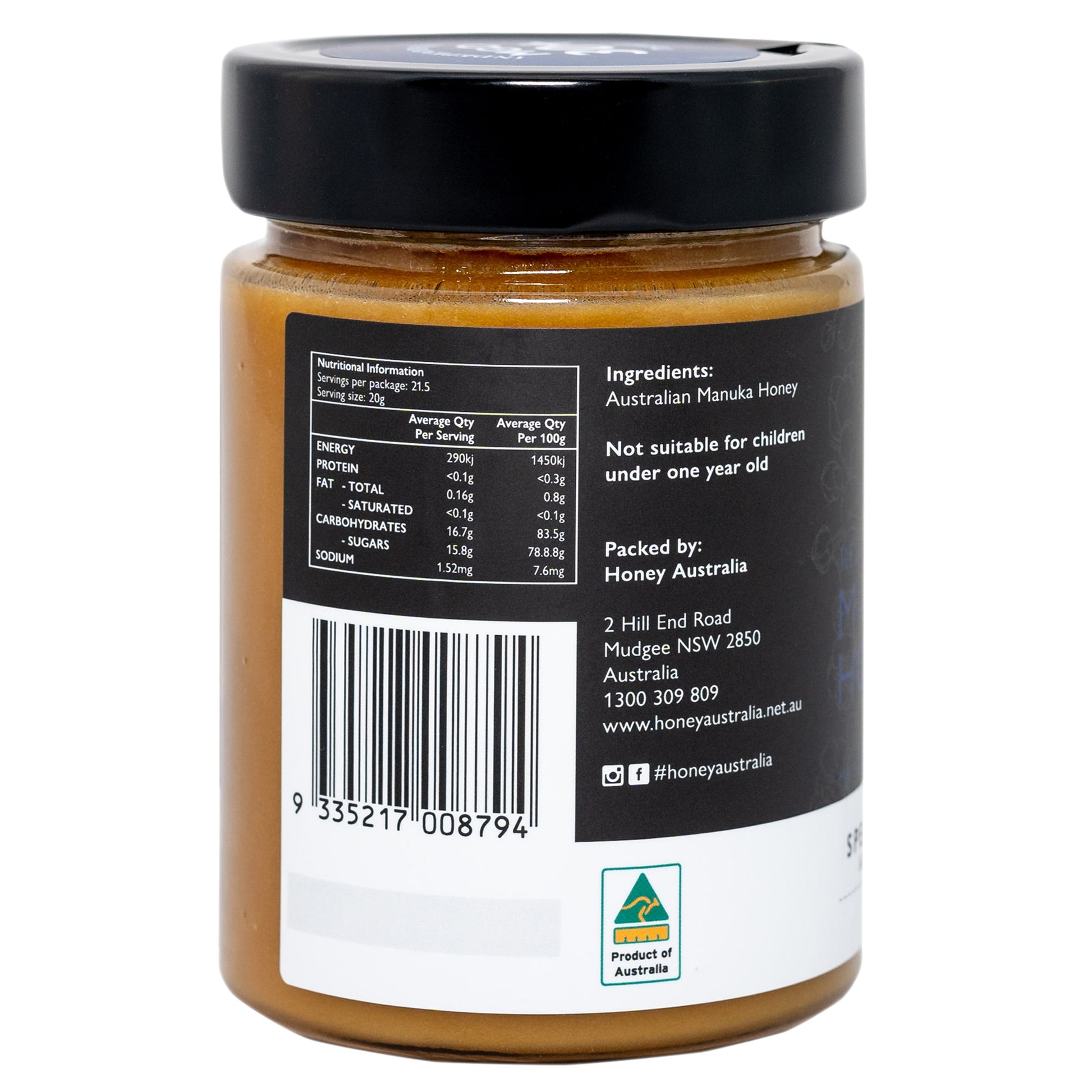 Honey Australia Reserve MGO 30+ Manuka Honey | Harris Farm Online