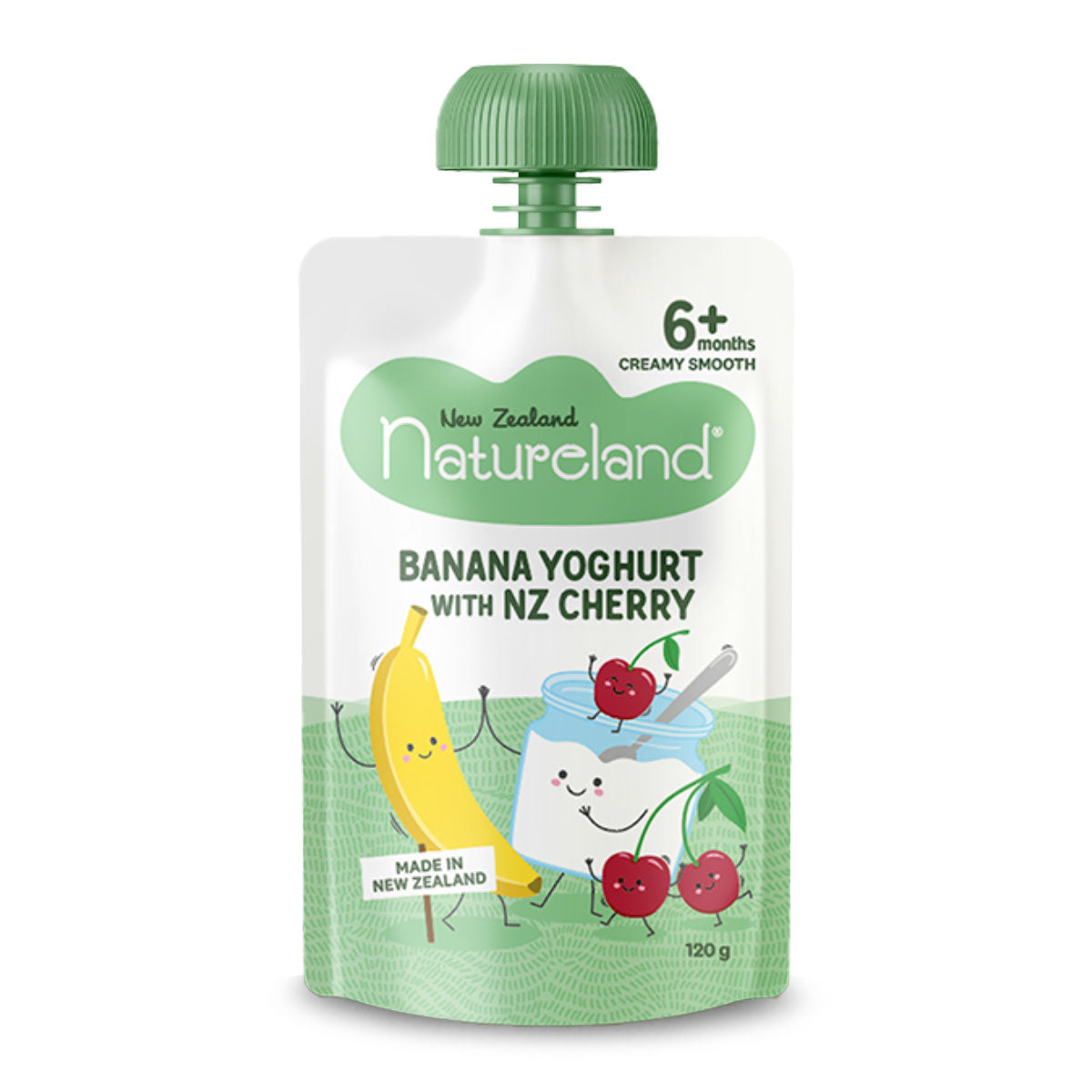 Natureland Yoghurt Banana with NZ Cherry 120g | Harris Farm Online