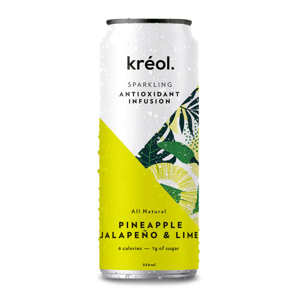Kreol Sparkling Drink Pineapple Jalapeno and Lime 330ml | Harris Farm Online