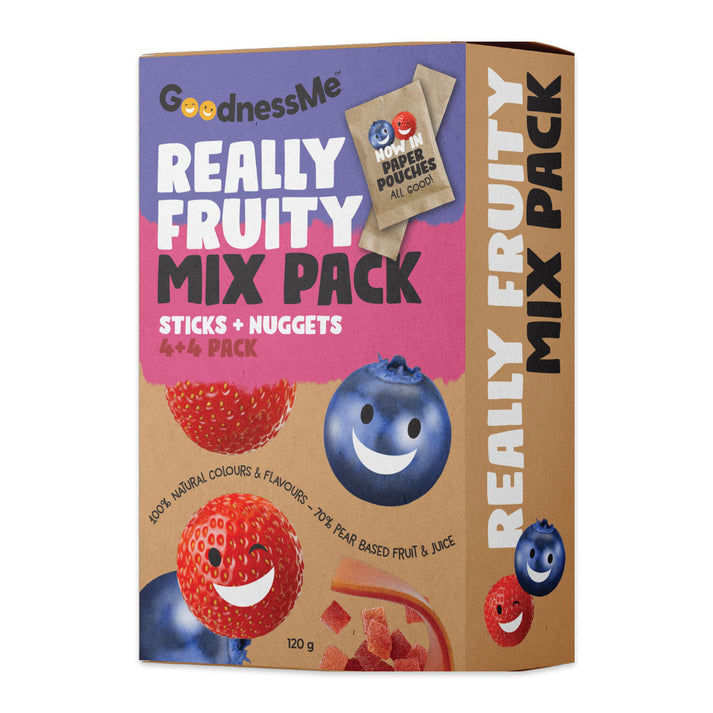 GoodnessMe Really Fruity Mix Pack Sticks and Nuggets 120g – Harris Farm ...