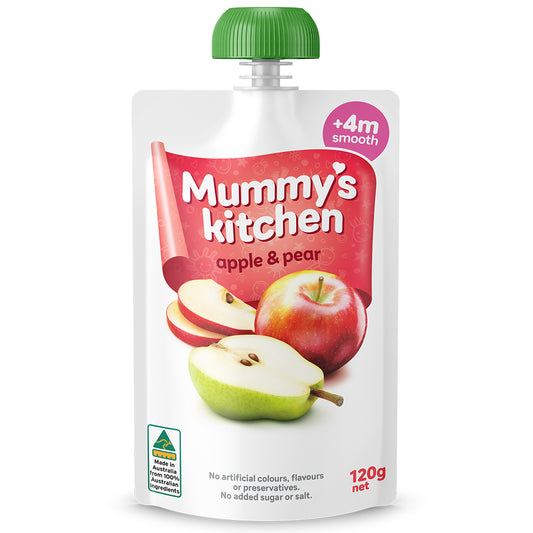 Mummy's Kitchen Apple and Pear 4+ Months Smooth 120g