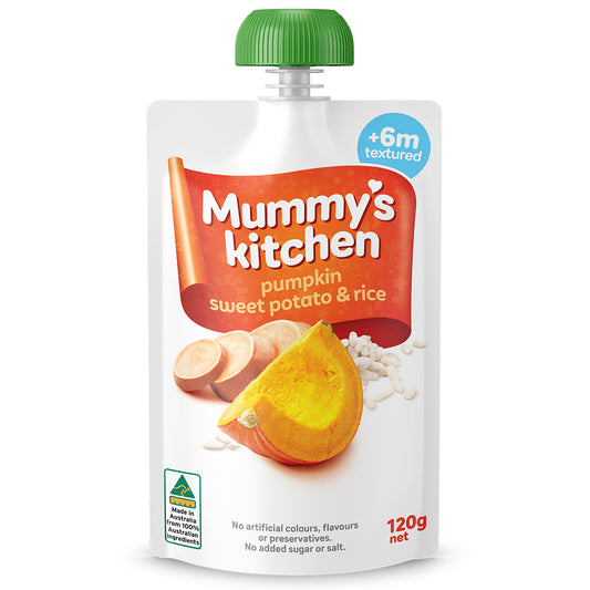 Mummy's Kitchen Pumpkin, Sweet Potato and Rice 6+ Months 120g