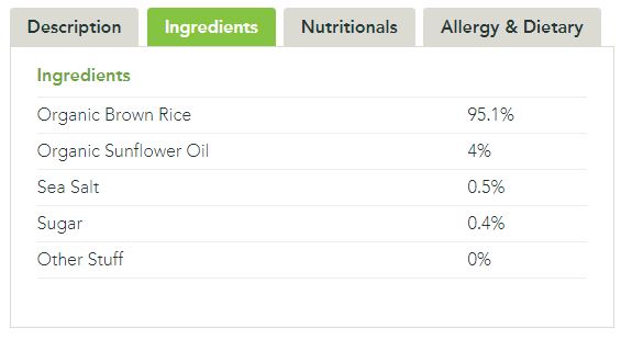 Whole Kids Organic Rice Crackers Sea Salt 60g