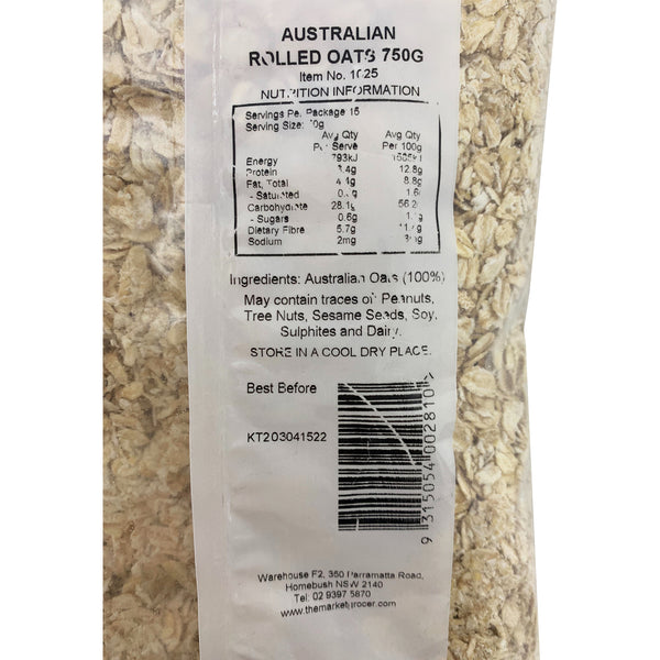 The Market Grocer Australian Rolled Oats 750g