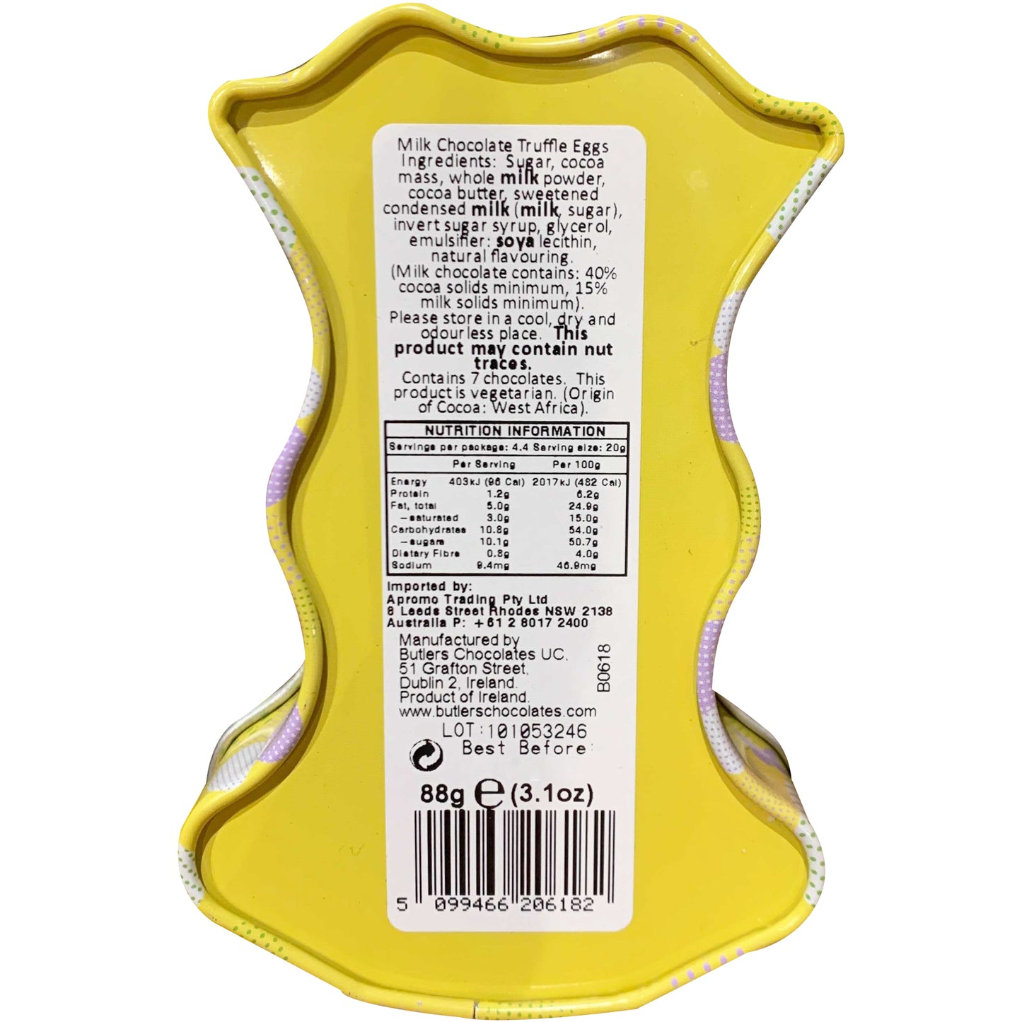 Butlers Bunny Milk Chocolate Truffle Eggs Tin | Harris Farm Online