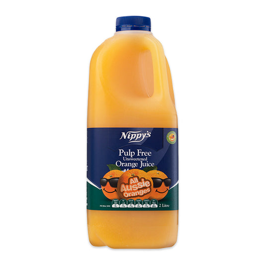 Nippy s Orange Juice Pulp Free Unsweetened 2L | Harris Farm Online