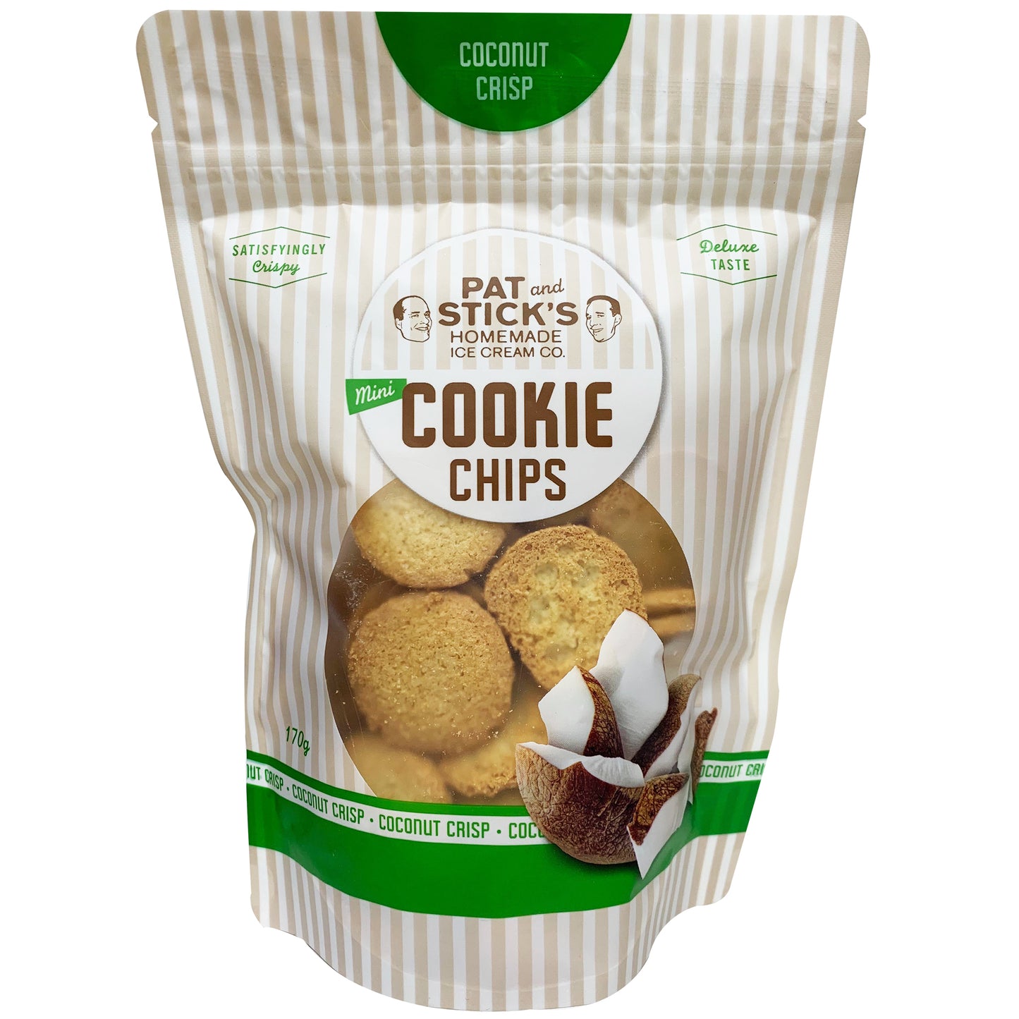 Pat and Stick's Homemade Mini Cookie Chips Coconut Crisp 170g