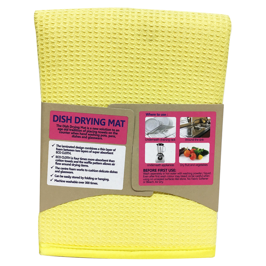 Dish Drying Mat Pebble, White Magic