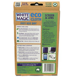 White Magic Screen and Lens Eco Cloth 2pk