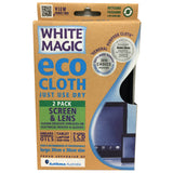 White Magic Screen and Lens Eco Cloth 2pk
