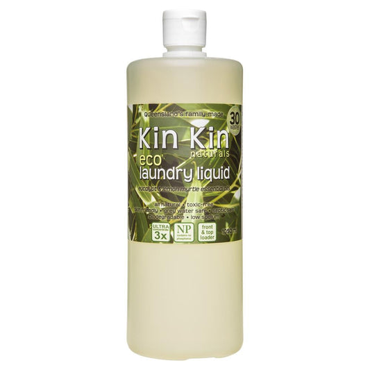 Kin Kin Naturals Eco Laundry Liquid Eucalypt & Lemon Myrtle 1050mL , Grocery-Cleaning - HFM, Harris Farm Markets
 - 1
