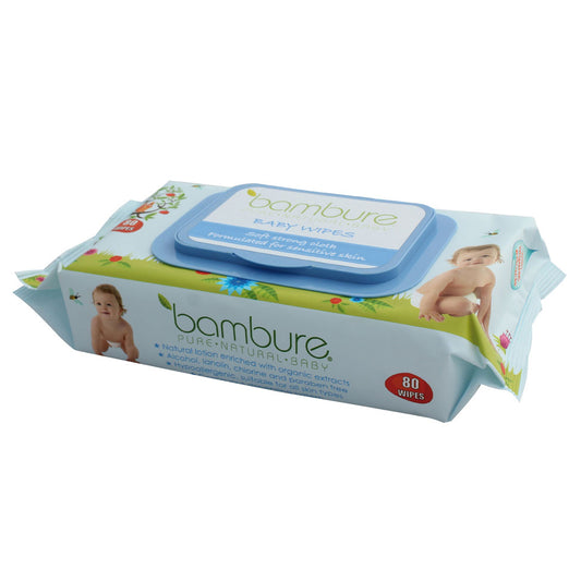 Bambure Natural Baby Wipes 80 Pack