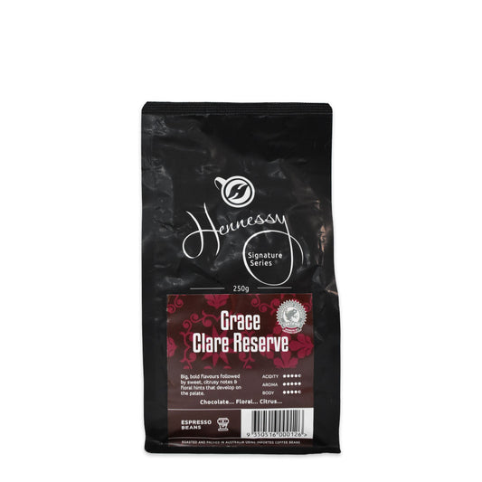 Hennessy Coffee Signature Grace Clare Reserve Coffee Beans 250g | Harris Farm Online