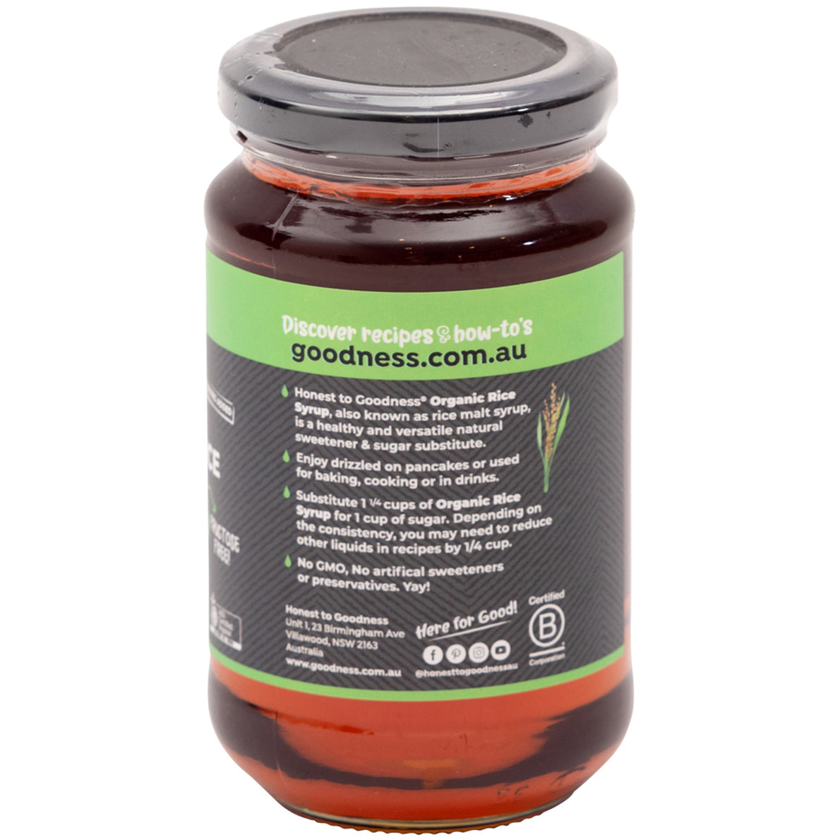 Honest to Goodness Organic Brown Rice Syrup | Harris Farm Online