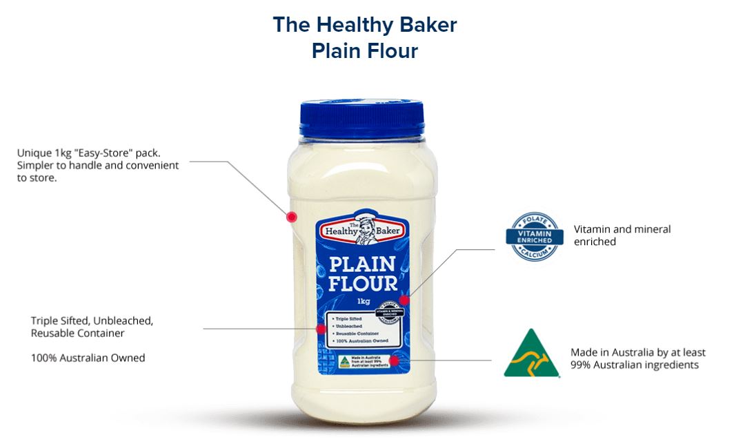 The Healthy Baker Plain Flour 1kg