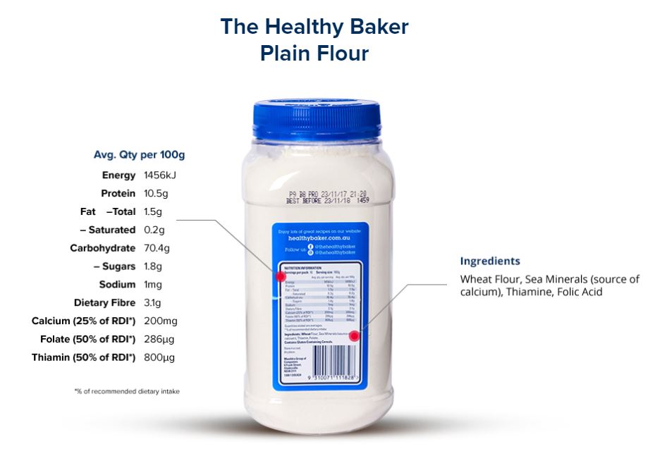 The Healthy Baker Plain Flour 1kg