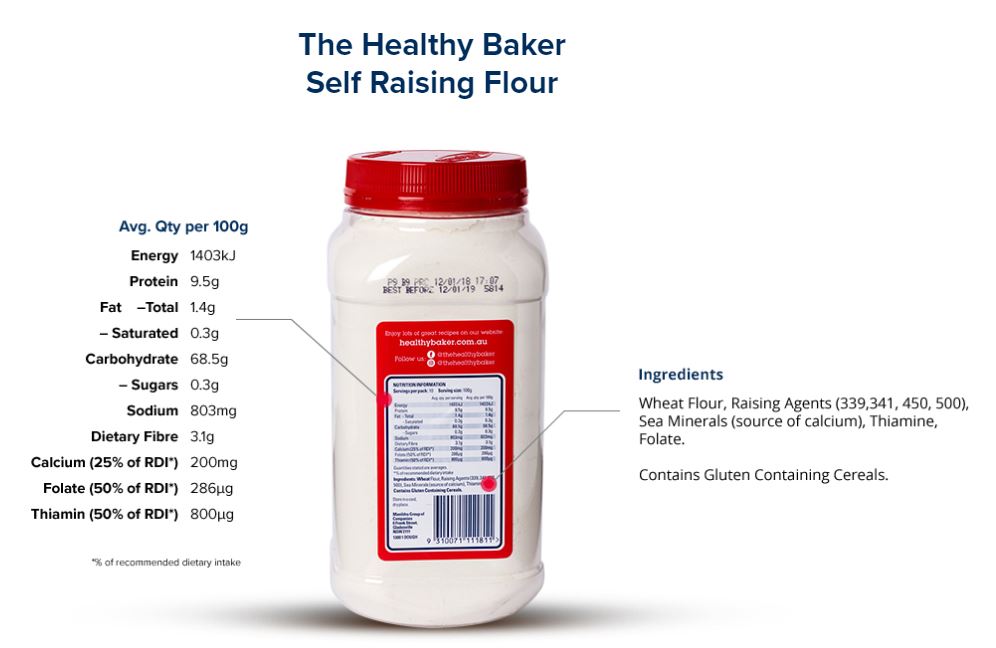 The Healthy Baker Self Raising Flour 1kg