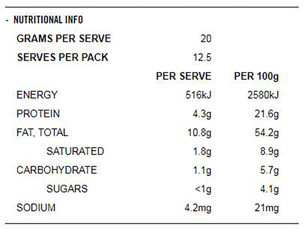 Noya ABC Chia Nut Butter 250g