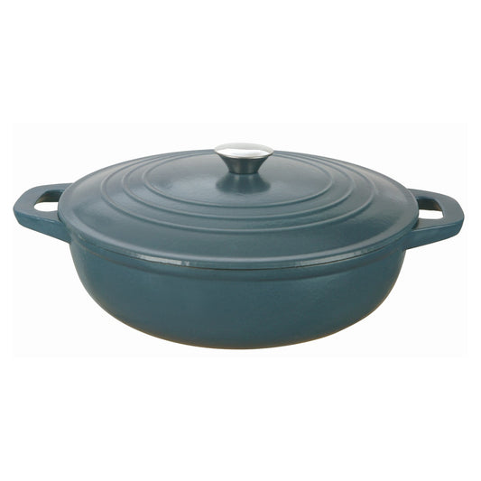 Classica - Elite - Blue Round Cast Iron Braiser (5L, 26cm)