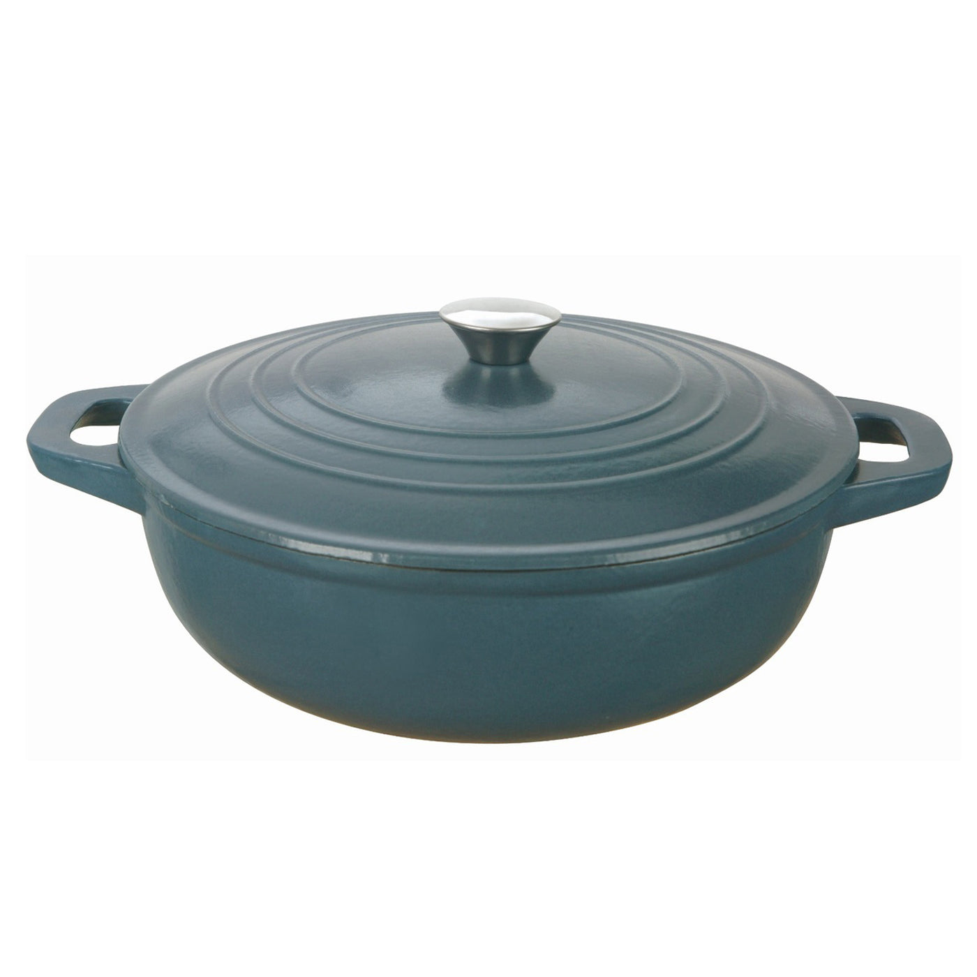 Classica Elite Blue Round Cast Iron Braiser 4.5L 30cm