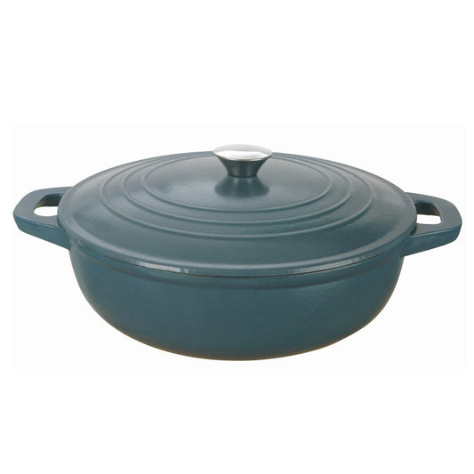 Classica Elite Blue Round Cast Iron Braiser 4.5L 30cm