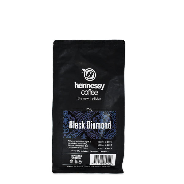 Hennessy Coffee Black Diamond Coffee Ground 250g | Harris Farm Online